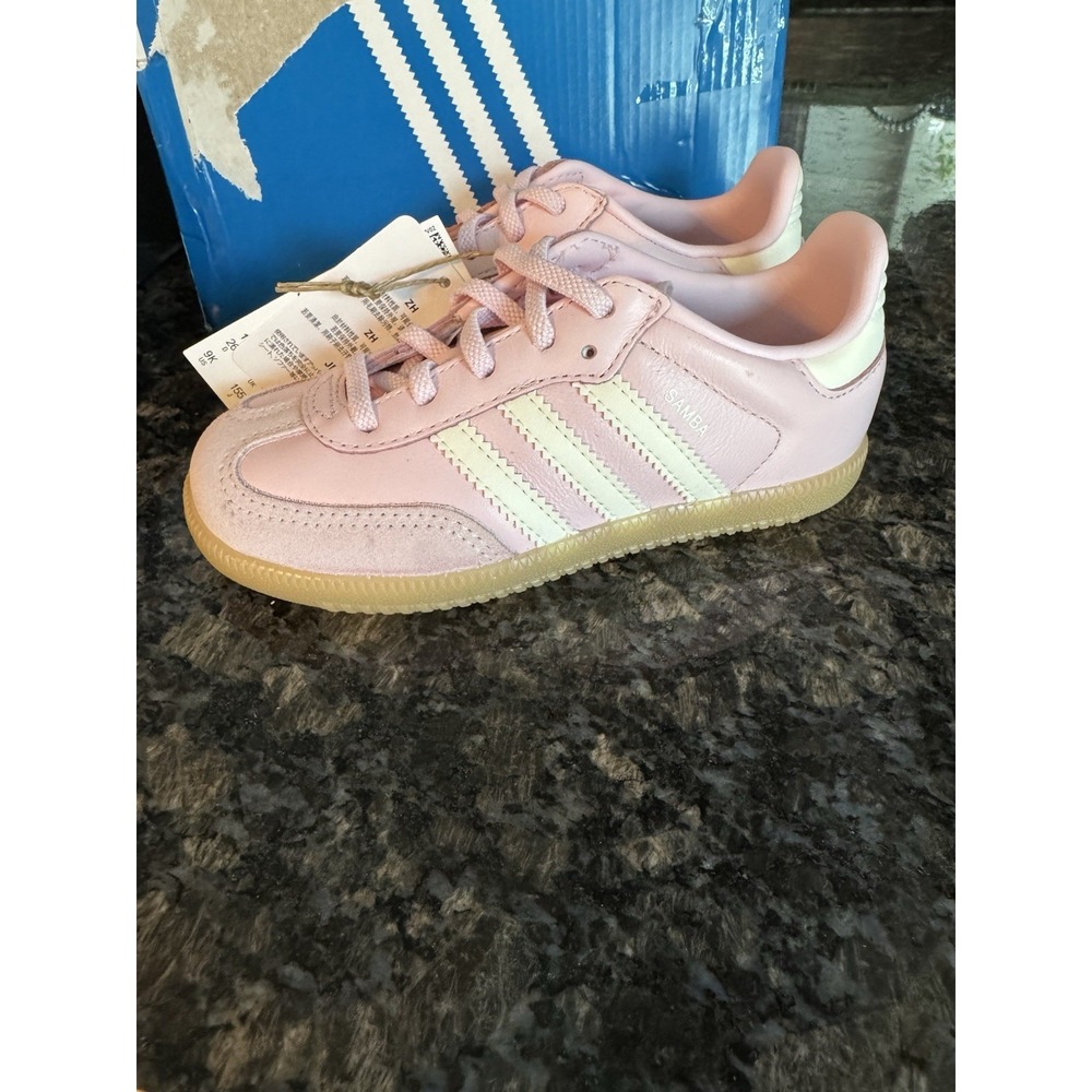 Adidas Originals Samba OG Casual Shoes JR3165 Pink/White/Gum Kids' Toddler 9k - Picture 1 of 6